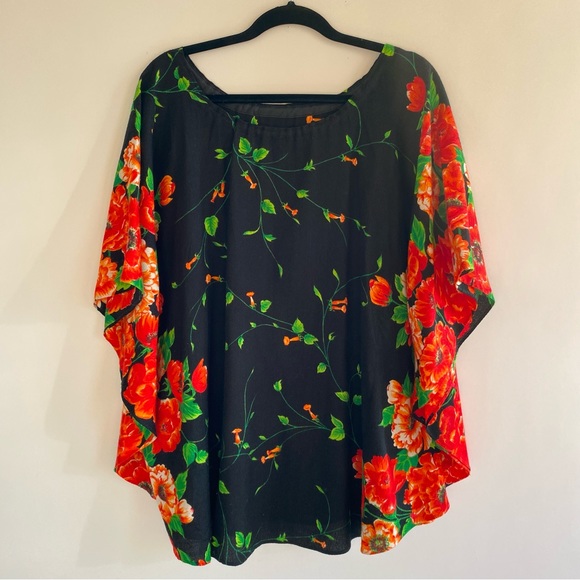 Stunning Vintage Floral Cape One Size - Picture 7 of 10